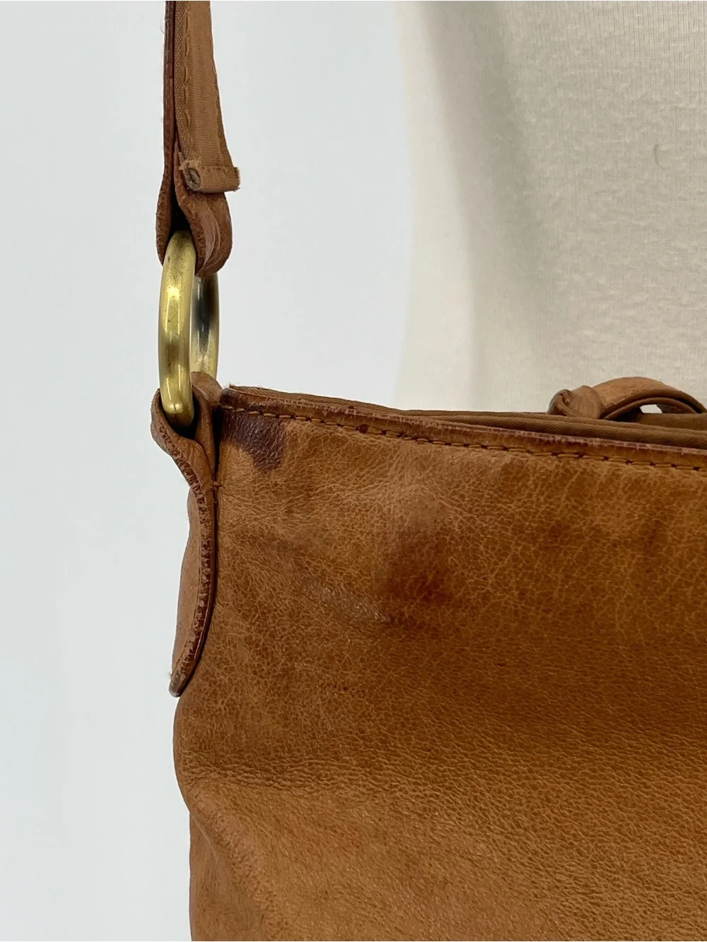 Cabin Creek Vintage Tooled Leather Crossbody Purse Tan Boho Western Festival Bag